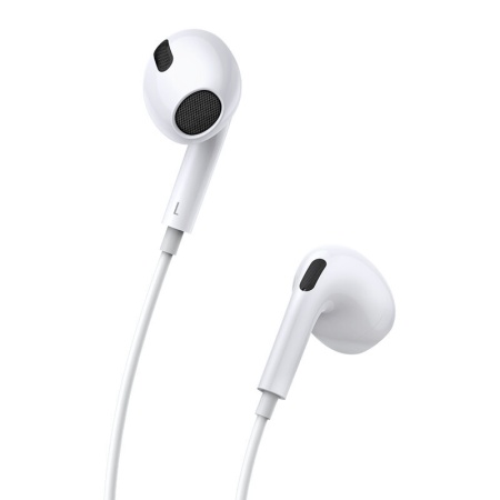 Наушники Baseus Encok Type-C lateral in-ear Wired Earphone C17 белые