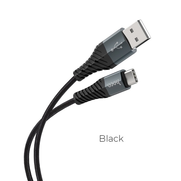 Кабель USB-Type-C Hoco X38 3.0А  1m (Черный)